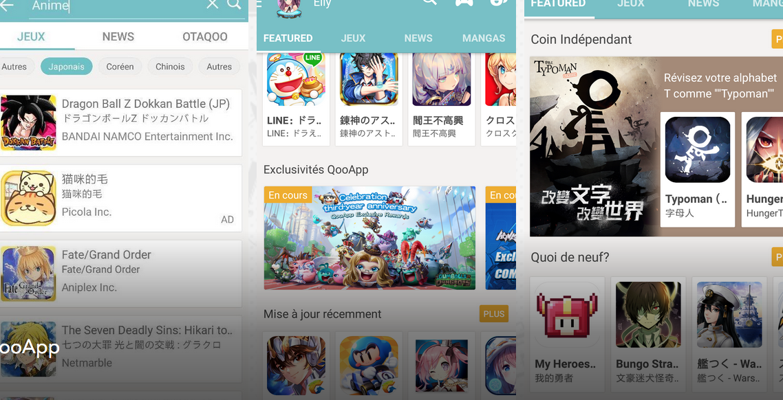 تنزيل تطبيق QooApp مجاناً: ألعاب مسلسلات الأنمي