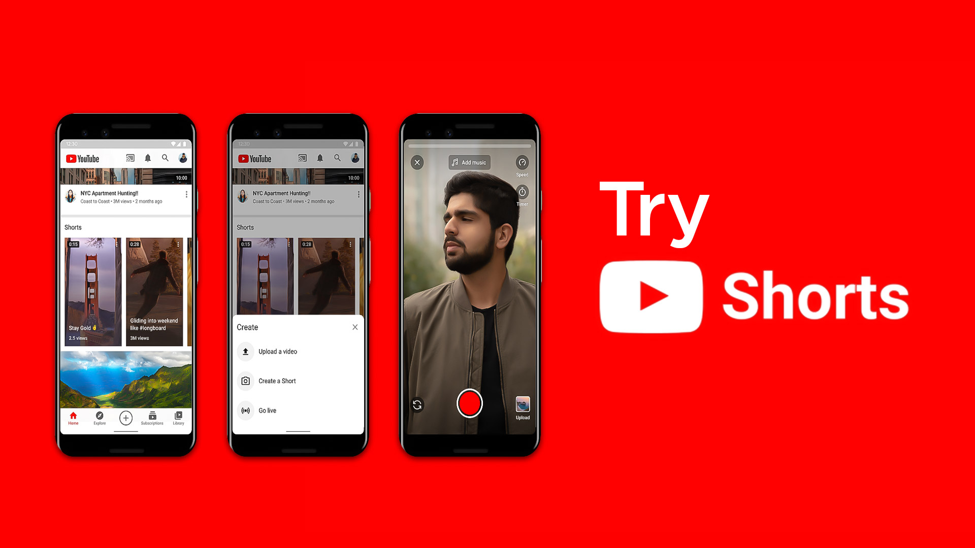 فيديوهات يوتيوب القصيرة YouTube Shorts منافس تيك توك
