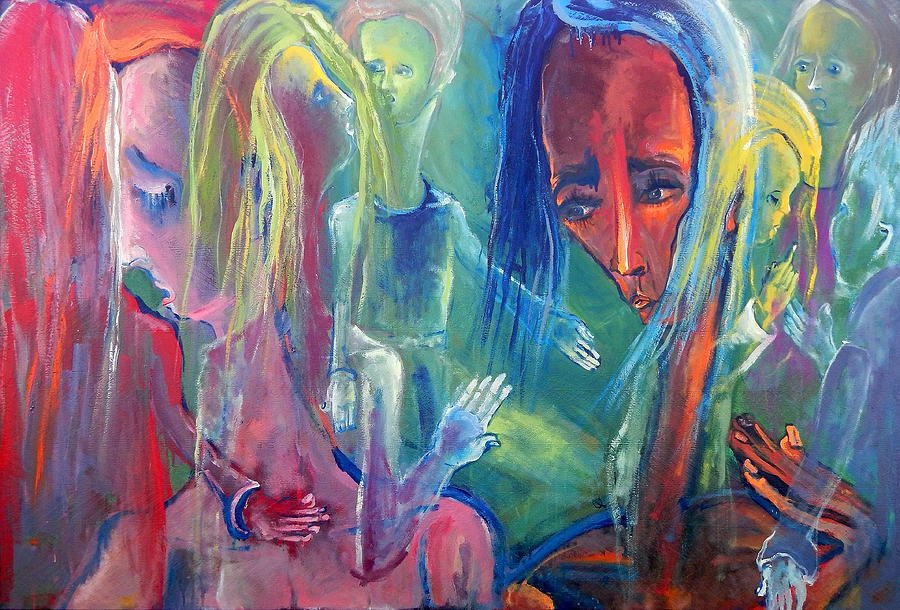 Translucent Fragments Of A Broken Family Painting by Kenneth Agnello