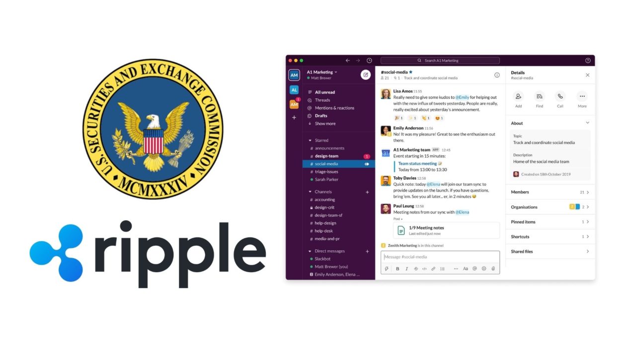 قضية عملة الريبل SEC تصل إلى محادثات سلاك