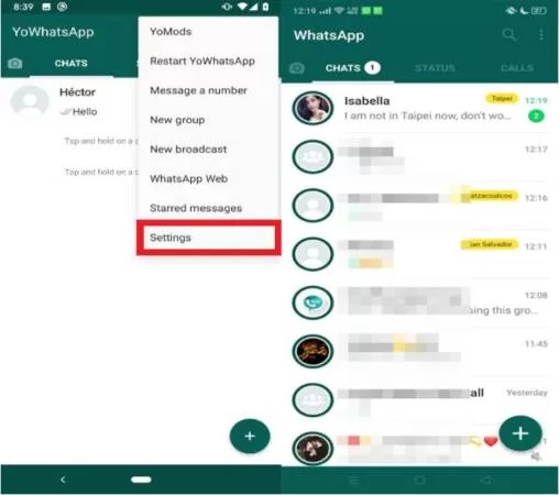 تحميل واتساب عمر الازرق v30 ملف APK