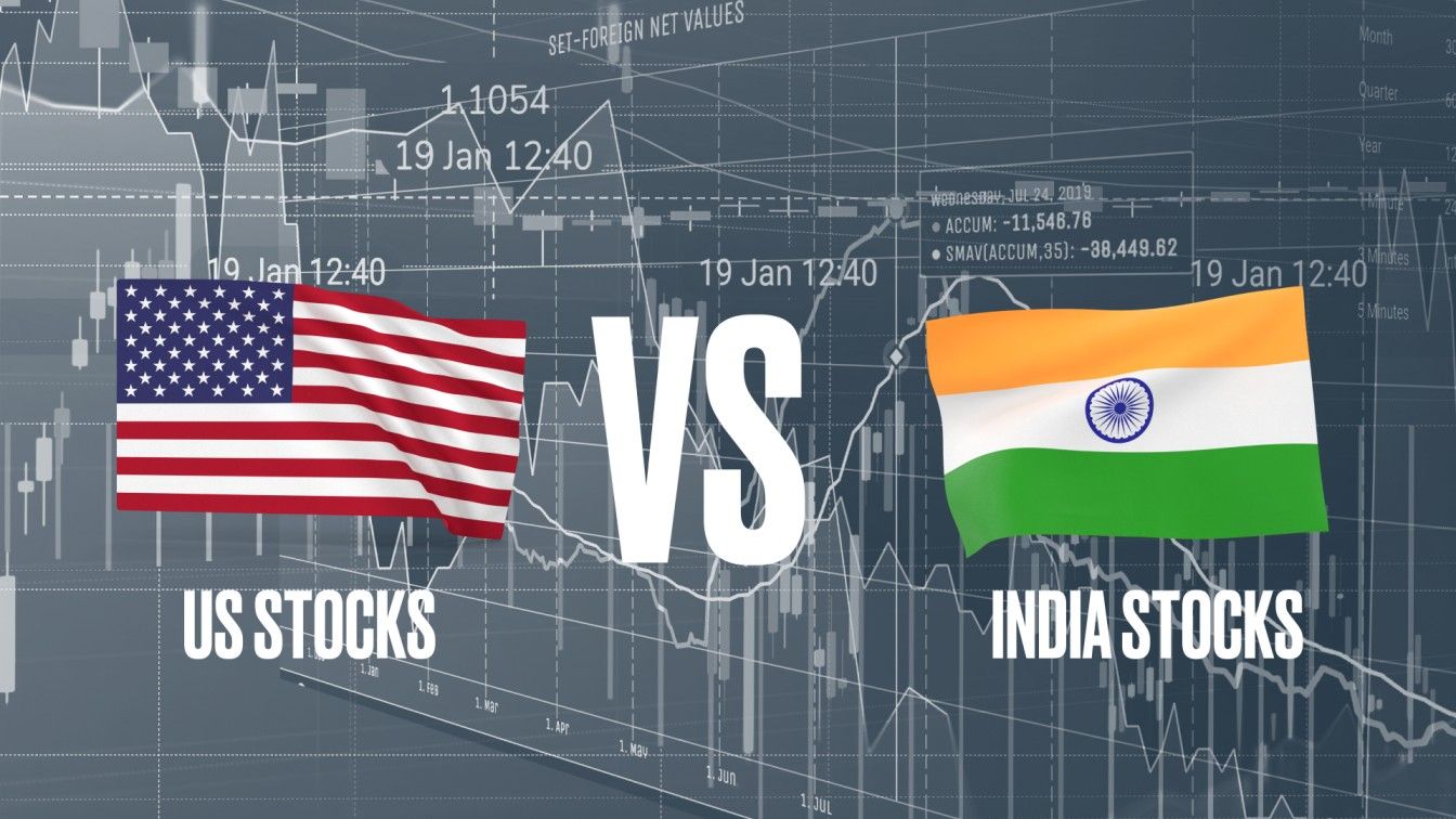 مقارنة بين بورصة الهند Nifty 500 وأسواق الأسهم الأمريكية S&P 500