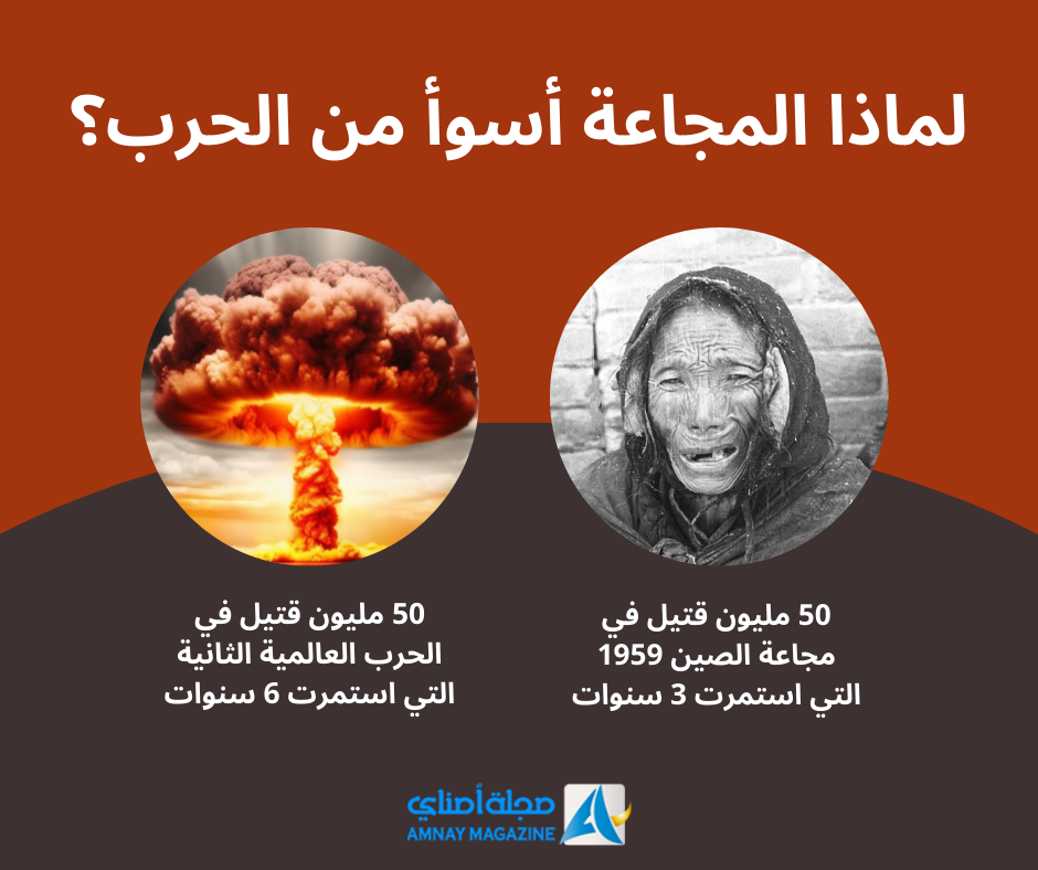 لماذا المجاعة أسوأ من الحرب؟