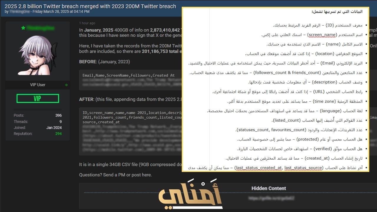 اختراق إكس هل أنا ضمن 200 مليون ضحية لتسريبات تويتر؟