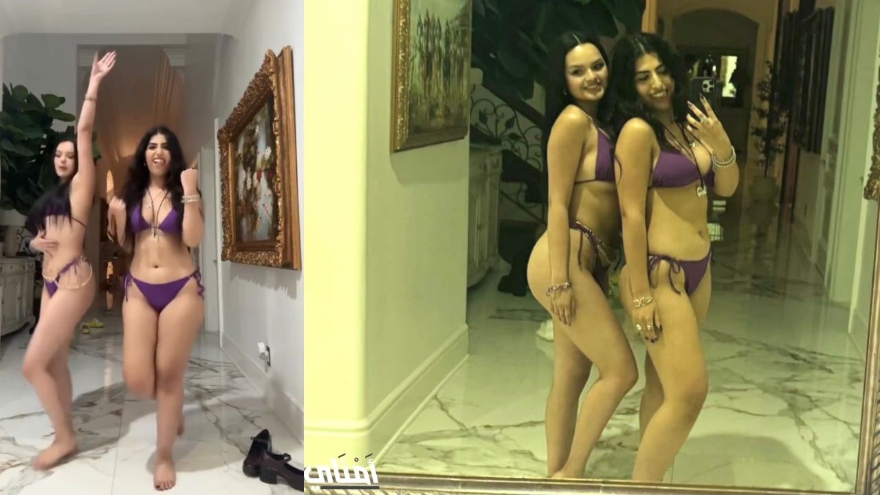 فضيحة رؤى القحطاني ترقص بالبكيني مع صديقتها