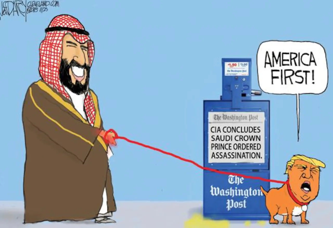 دونالد ترامب كلب محمد بن سلمان حاكم السعودية (رأي)