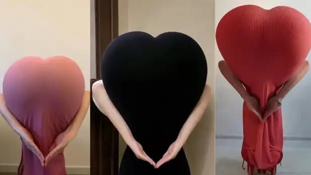 تحدي المؤخرة على شكل قلب